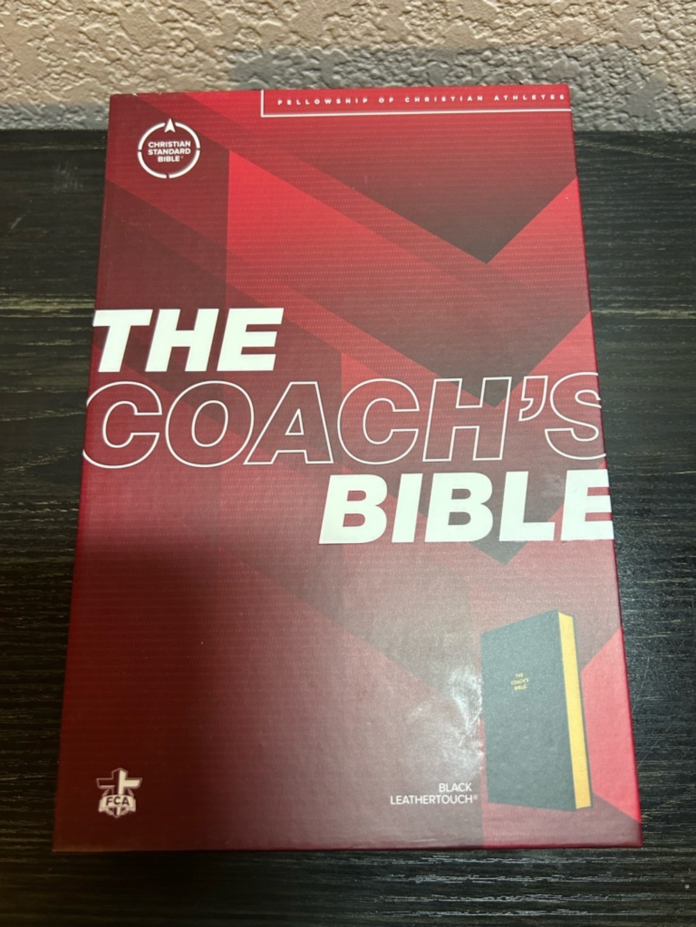 Holman FCA 'The Coach's Bible' Christian Standard Bible Leather Touch Cover